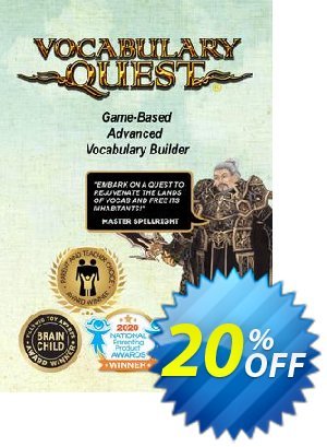 Vocabulary Quest Coupon, discount Vocabulary Quest 20% OFF. Promotion: Hottest promo code of Vocabulary Quest 2024