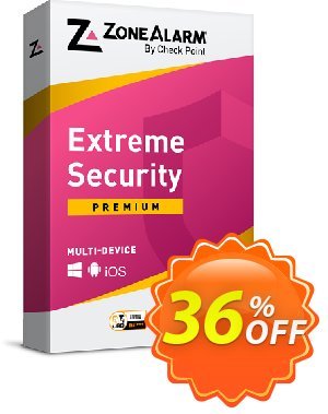 ZoneAlarm Extreme Security (25 Devices) discount coupon 36% OFF ZoneAlarm Extreme Security (25 Devices), verified - Amazing offer code of ZoneAlarm Extreme Security (25 Devices), tested & approved