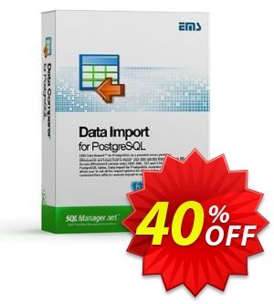 EMS Data Import for PostgreSQL (Business) + 1 Year Maintenance discount coupon Coupon code EMS Data Import for PostgreSQL (Business) + 1 Year Maintenance - EMS Data Import for PostgreSQL (Business) + 1 Year Maintenance Exclusive offer 