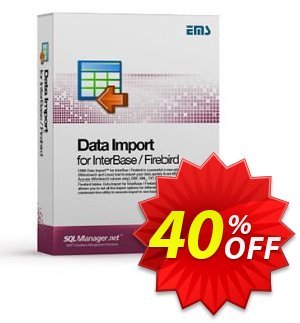 EMS Data Import for InterBase/Firebird (Business) + 3 Year Maintenance discount coupon Coupon code EMS Data Import for InterBase/Firebird (Business) + 3 Year Maintenance - EMS Data Import for InterBase/Firebird (Business) + 3 Year Maintenance Exclusive offer 