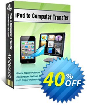 4Videosoft iPod to Computer Transfer Coupon discount 4Videosoft iPod to Computer Transfer marvelous deals code 2022