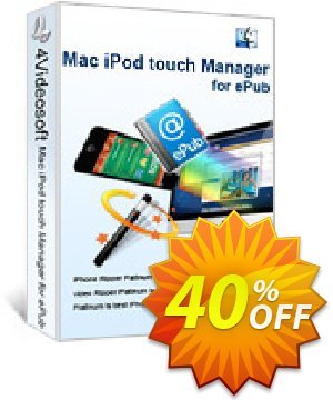 4Videosoft Mac iPod touch Manager for ePub discount coupon 4Videosoft Mac iPod touch Manager for ePub amazing discounts code 2022 - amazing discounts code of 4Videosoft Mac iPod touch Manager for ePub 2022