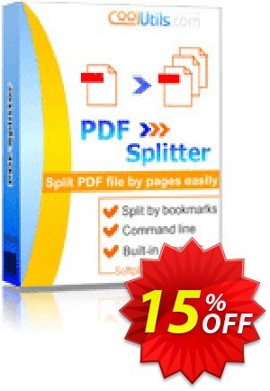 Coolutils PDF Splitter Pro Coupon, discount 30% OFF JoyceSoft. Promotion: 