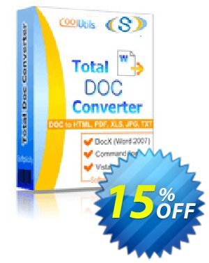 Coolutils Total Doc Converter (Site License) discount coupon 15% OFF Coolutils Total Doc Converter (Site License), verified - Dreaded discounts code of Coolutils Total Doc Converter (Site License), tested & approved