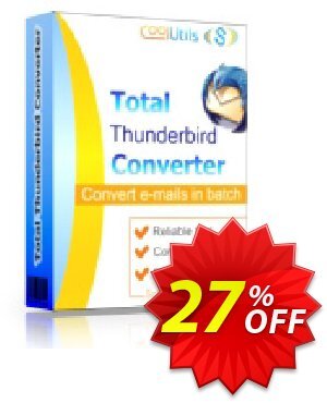 Coolutils Total Thunderbird Converter (Commercial License) Coupon discount 27% OFF Coolutils Total Thunderbird Converter (Commercial License), verified