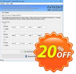 Extreme URL Generator Lifetime discount coupon 20% OFF Extreme URL Generator Lifetime, verified - Imposing discount code of Extreme URL Generator Lifetime, tested & approved