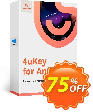 Tenorshare 4uKey for Android (1 year License) offering sales discount. Promotion: coupon code