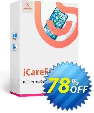 Tenorshare iCareFone discount coupon 78% OFF Tenorshare iCareFone, verified - Stunning promo code of Tenorshare iCareFone, tested & approved