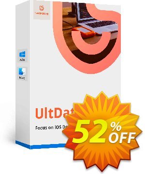 Tenorshare UltData for iOS (1 month License) 優惠券，折扣碼 Promotion code，促銷代碼: Offer discount