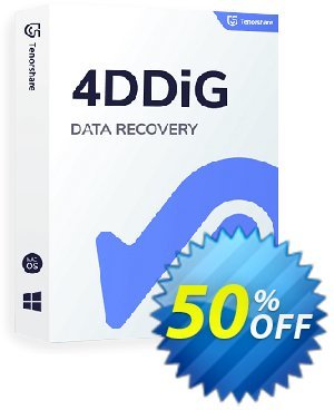 Get Tenorshare 4DDiG Windows Data Recovery (1 Month License) 50% OFF coupon code