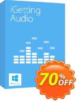 Tenorshare iGetting Audio (2-5 PCs) Coupon, discount 30-Day Money-Back Guarantee
. Promotion: Offer discount