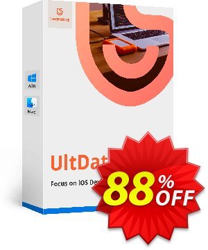 Get Tenorshare UltData for iOS (11-15 Devices) 88% OFF coupon code
