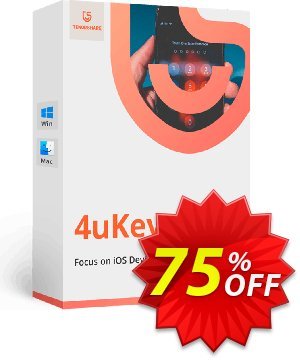 Tenorshare 4uKey for Mac Coupon discount 75% OFF Tenorshare 4uKey for Mac, verified