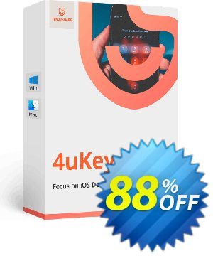 Tenorshare 4uKey for Mac (11-15 Devices) 優惠券,折扣碼 88% OFF Tenorshare 4uKey for Mac (11-15 Devices), verified,促銷代碼: Stunning promo code of Tenorshare 4uKey for Mac (11-15 Devices), tested & approved