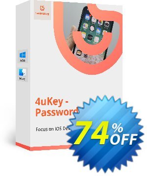 Tenorshare 4uKey Password Manager (1 Month License)спецпредложения 74% OFF Tenorshare 4uKey Password Manager (1 Month License), verified