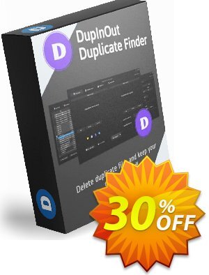 DupInOut Duplicate Finder Gutschein rabatt 15% Off on DupInOut Duplicate Finder! Aktion: Excellent sales code of DupInOut Duplicate Finder 2024