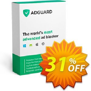 AdGuard Ad Blocker Personal (3 devices) Lifetime Coupon, discount Black Friday. Promotion: Formidable deals code of AdGuard Ad Blocker Personal (3 devices) Lifetime 2024