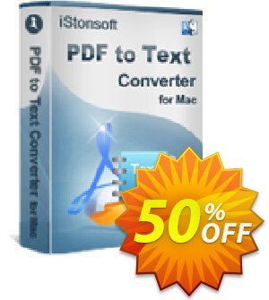 iStonsoft PDF to Text Converter for Mac Coupon discount 60% off
