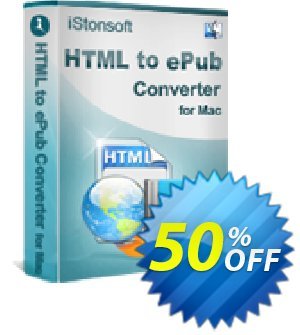 iStonsoft HTML to ePub Converter for Mac割引コード・60% off キャンペーン: