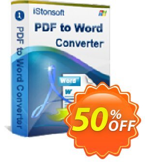 iStonsoft PDF to Word Converter discount coupon 60% off - 