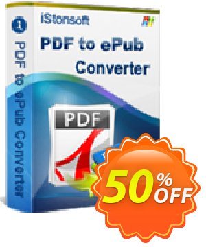 iStonsoft PDF to ePub Converter Coupon, discount 60% off. Promotion: 