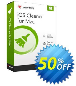 AnyMP4 iOS Cleaner for MAC Coupon, discount 50% OFF AnyMP4 iOS Cleaner for MAC, verified. Promotion: Special offer code of AnyMP4 iOS Cleaner for MAC, tested & approved