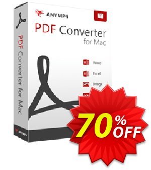 AnyMP4 PDF Converter for Mac Coupon, discount AnyMP4 coupon (33555). Promotion: 