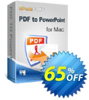 iPubsoft PDF to PowerPoint Converter for Mac Coupon discount 65% disocunt