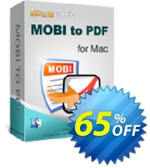 iPubsoft MOBI to PDF Converter for Mac Coupon, discount 65% disocunt. Promotion: 