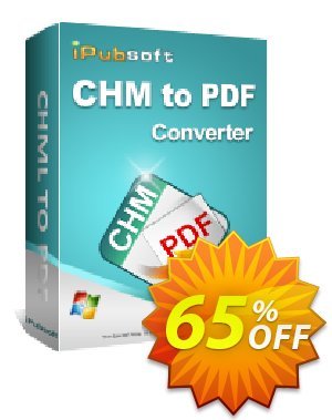 iPubsoft CHM to PDF Converter Coupon, discount 65% disocunt. Promotion: 