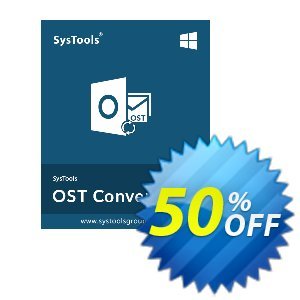 Get SysTools OST Converter (Technician License) 25% OFF coupon code
