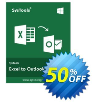 SysTools Excel to Outlook discount coupon SysTools Summer Sale - 