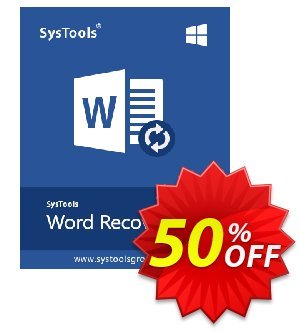 Get SysTools Word Recovery 50% OFF coupon code