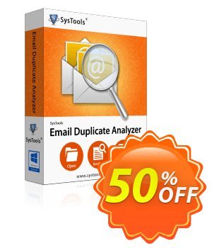 SysTools Email Duplicate Analyzer (Analyzer) discount coupon SysTools coupon 36906 - 