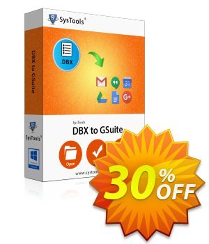 SysTools DBX to G Suite Migrator Coupon, discount SysTools Frozen Winters Sale. Promotion: Awful sales code of SysTools DBX to G Suite Migrator, tested in October 2023