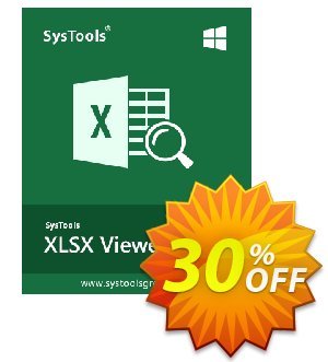 SysTools XLSX Viewer Pro Coupon, discount SysTools Frozen Winters Sale. Promotion: Awful promotions code of SysTools XLSX Viewer Pro 2023