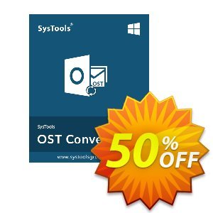 SysTools OST Converter 優惠券，折扣碼 SysTools Pre Monsoon Offer，促銷代碼: Big discount code of SysTools OST Converter 2022