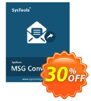 SysTools MAC MSG Converter discount coupon 30% OFF SysTools MAC MSG Converter, verified - Awful sales code of SysTools MAC MSG Converter, tested & approved