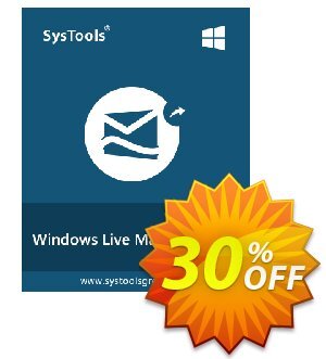 SysTools Windows Live Mail Converter offering sales 30% OFF SysTools Windows Live Mail Converter, verified. Promotion: Awful sales code of SysTools Windows Live Mail Converter, tested & approved