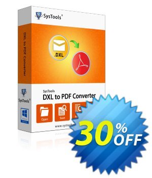 SysTools DXL to PDF Converter (Forensic) Coupon, discount Celebrate this spring season with SysTools and grab the best offers. Get 25% Off on all Software. Promotion: 