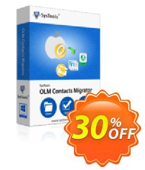 SysTools OLM Contacts Migrator - Business License discount coupon SysTools Summer Sale - 