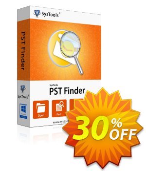 SysTools PST Finder (Business License) Coupon, discount SysTools coupon 36906. Promotion: 