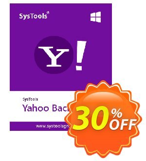 SysTools Yahoo Backup Tool 優惠券，折扣碼 30% OFF SysTools Yahoo Backup Tool, verified，促銷代碼: Awful sales code of SysTools Yahoo Backup Tool, tested & approved