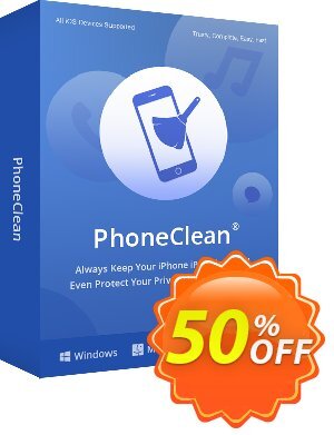 PhoneClean Pro for Mac offering sales PhoneClean Pro for Mac Fearsome sales code 2024. Promotion: 30OFF Coupon Imobie