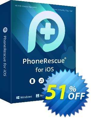 PhoneRescue for iOS offering sales 51% OFF PhoneRescue for iOS, verified. Promotion: Super discount code of PhoneRescue for iOS, tested & approved