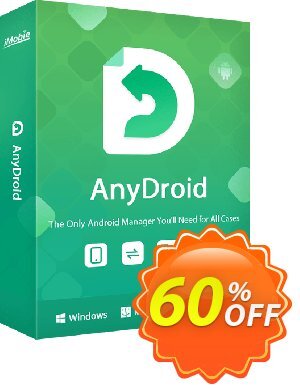 iMobie AnyDroid 1 year License割引コード・60% OFF AnyDroid 1 year License, verified キャンペーン:Super discount code of AnyDroid 1 year License, tested & approved