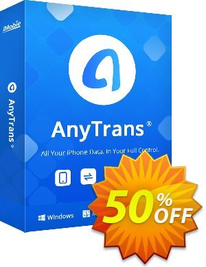 AnyTrans discount coupon Coupon Imobie promotion 2 (39968) - Pay $10 to upgrade your PhoneTrans Pro or PodTrans Pro to AnyTrans.