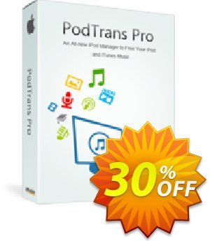 PodTrans Pro for Mac discount coupon 30% OFF PodTrans Pro for Mac, verified - Super discount code of PodTrans Pro for Mac, tested & approved