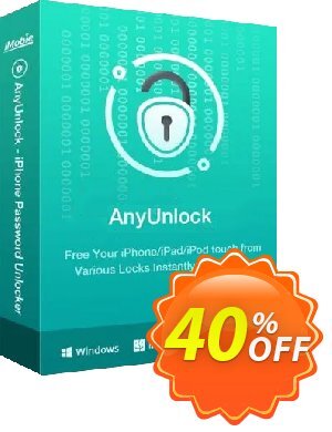 AnyUnlock - Bypass MDM - 3-Month Coupon, discount AnyUnlock for Windows - Bypass MDM - 3-Month Subscription/1 Device Super discount code 2024. Promotion: Super discount code of AnyUnlock for Windows - Bypass MDM - 3-Month Subscription/1 Device 2024