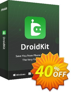 DroidKit - Data Recovery - 1-Year/10 Devices Coupon, discount DroidKit for Windows - Data Recovery - 1-Year Subscription/10 Devices Marvelous deals code 2023. Promotion: Marvelous deals code of DroidKit for Windows - Data Recovery - 1-Year Subscription/10 Devices 2023